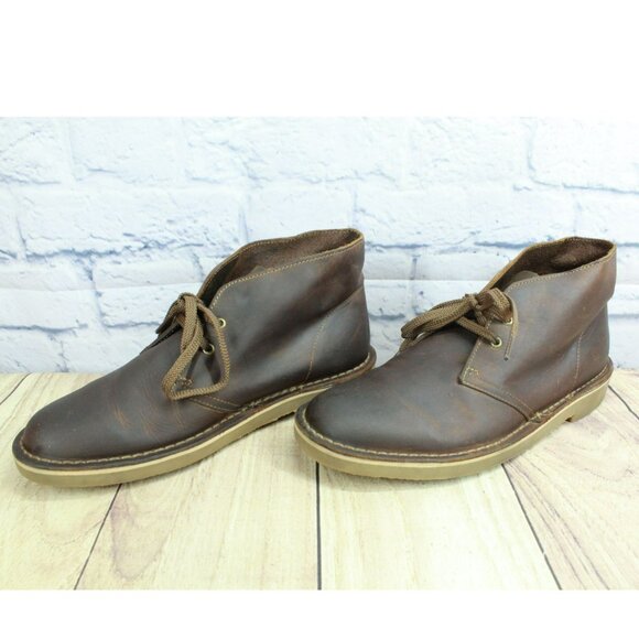 Clarks Originals Brown Leather Beeswax Desert Chukka Ankle Boots Size 8.5 M main image 5